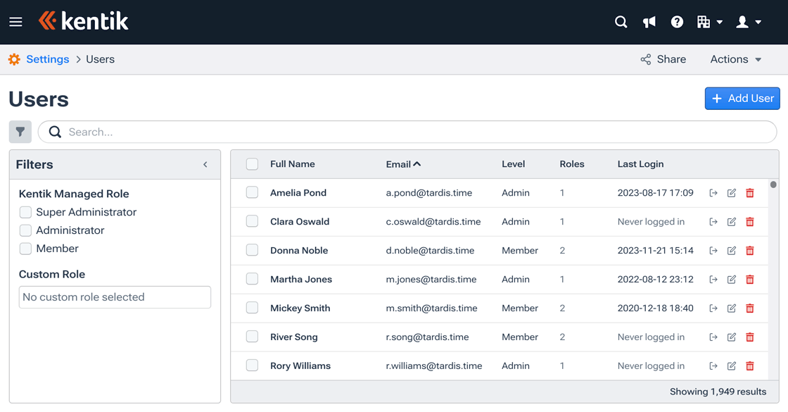 Manage settings for all users in your organization.
