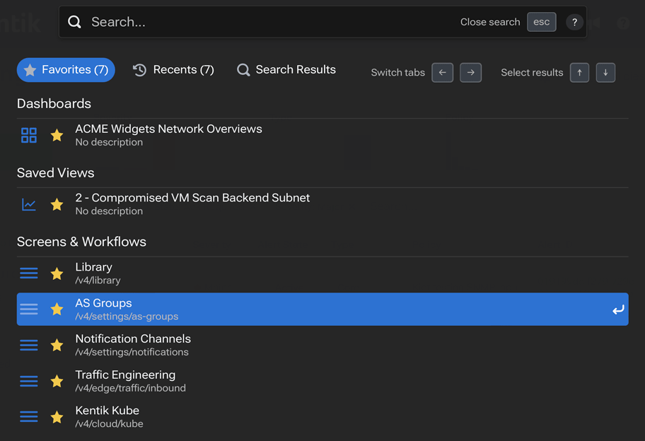 A list of all your favorite portal locations.